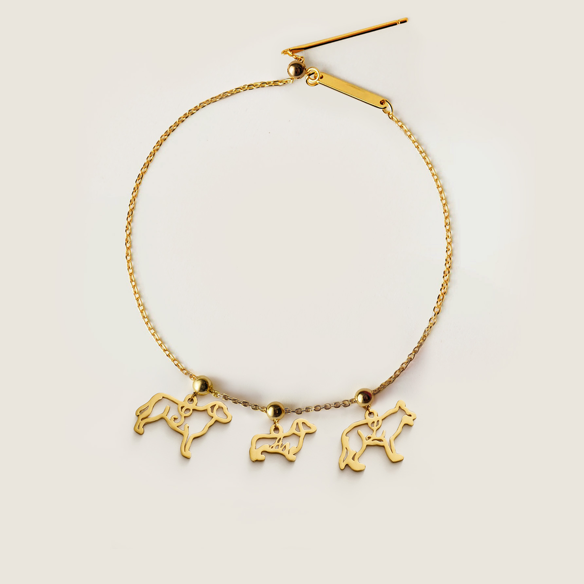 Bracelet Pet Breed & Letter