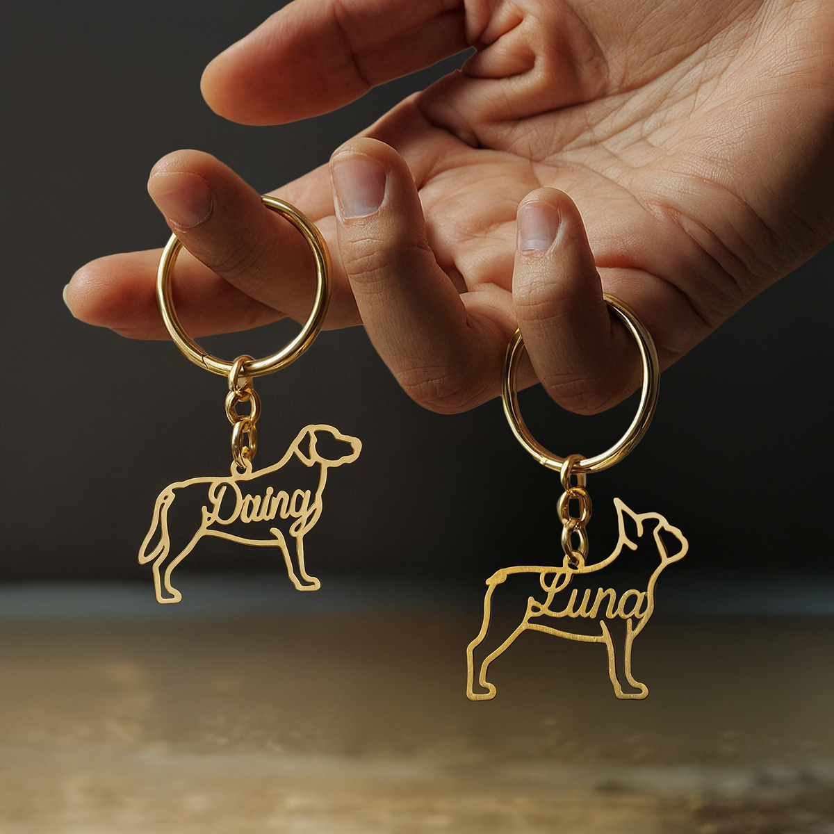 Keychain Pet Breed & Name