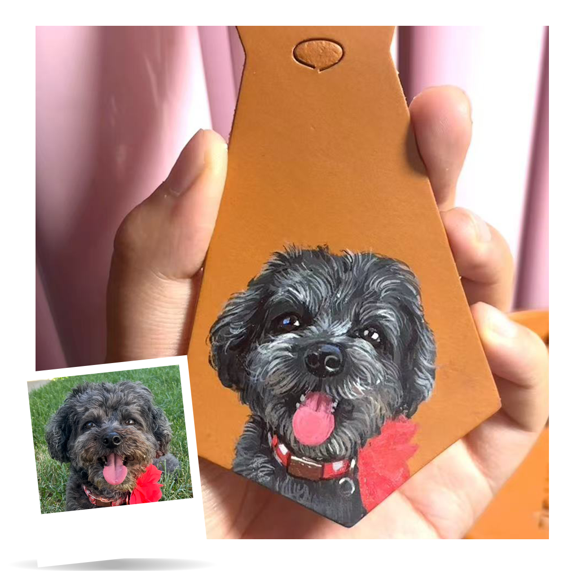 Hand-Painted Pet Portrait Charm