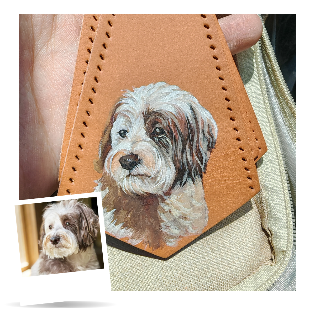 Hand-Painted Pet Portrait Charm