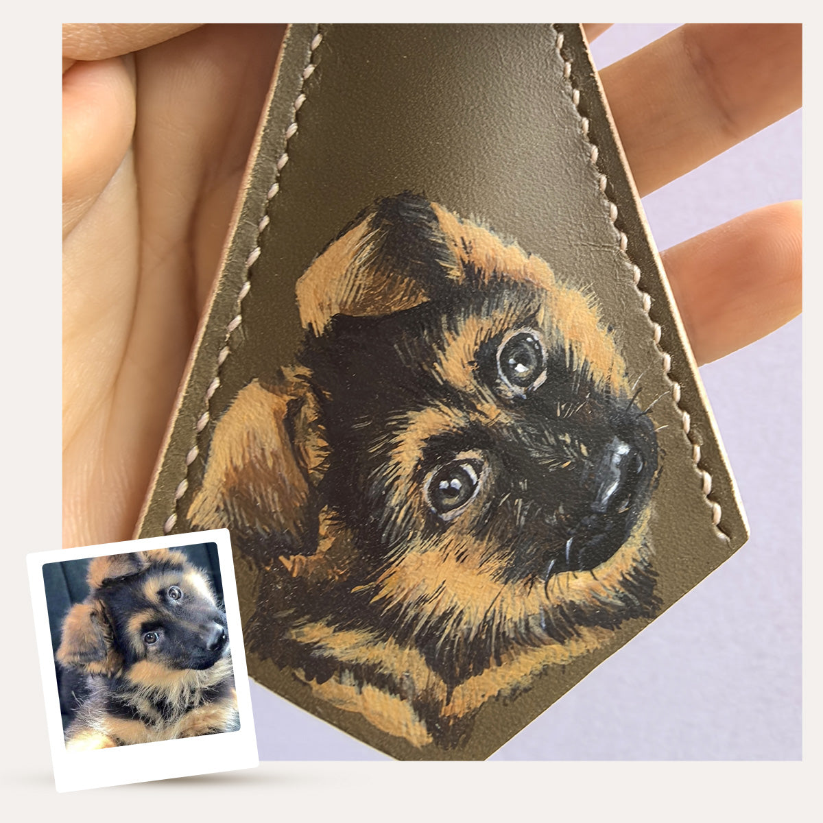 Hand-Painted Pet Portrait Charm