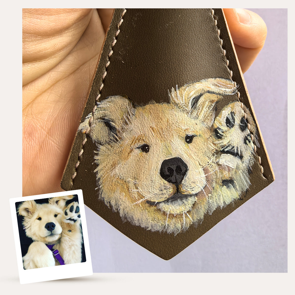 Hand-Painted Pet Portrait Charm