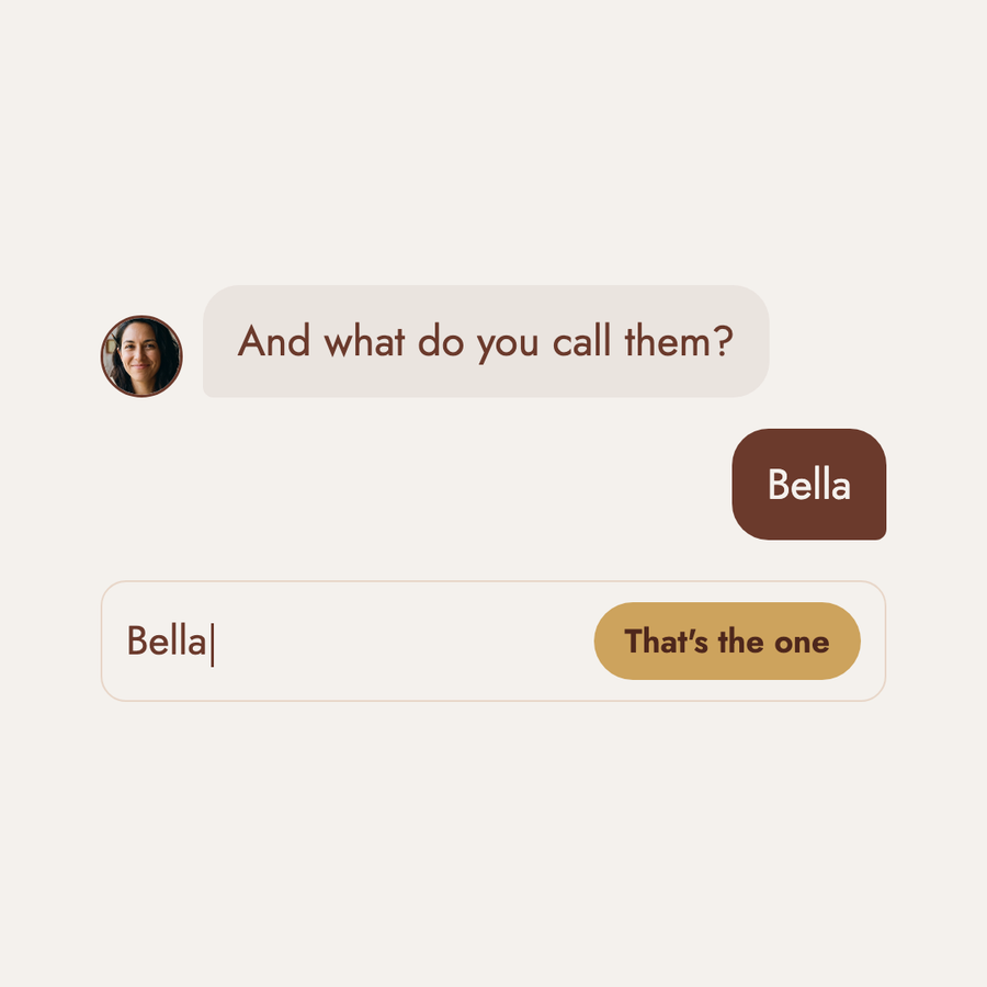 Type their name
