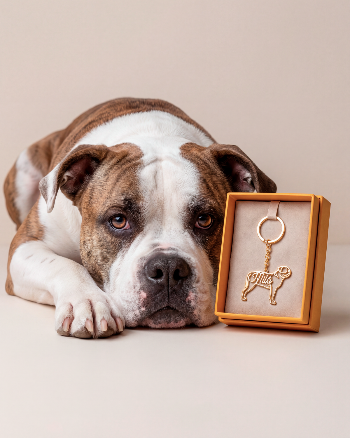 Custom Dog Keychain with Name