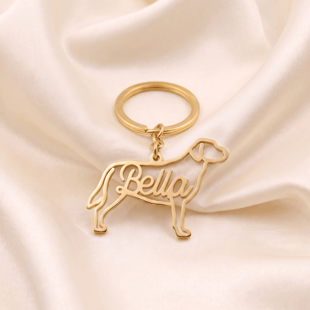 Custom Pet Keychain with Name