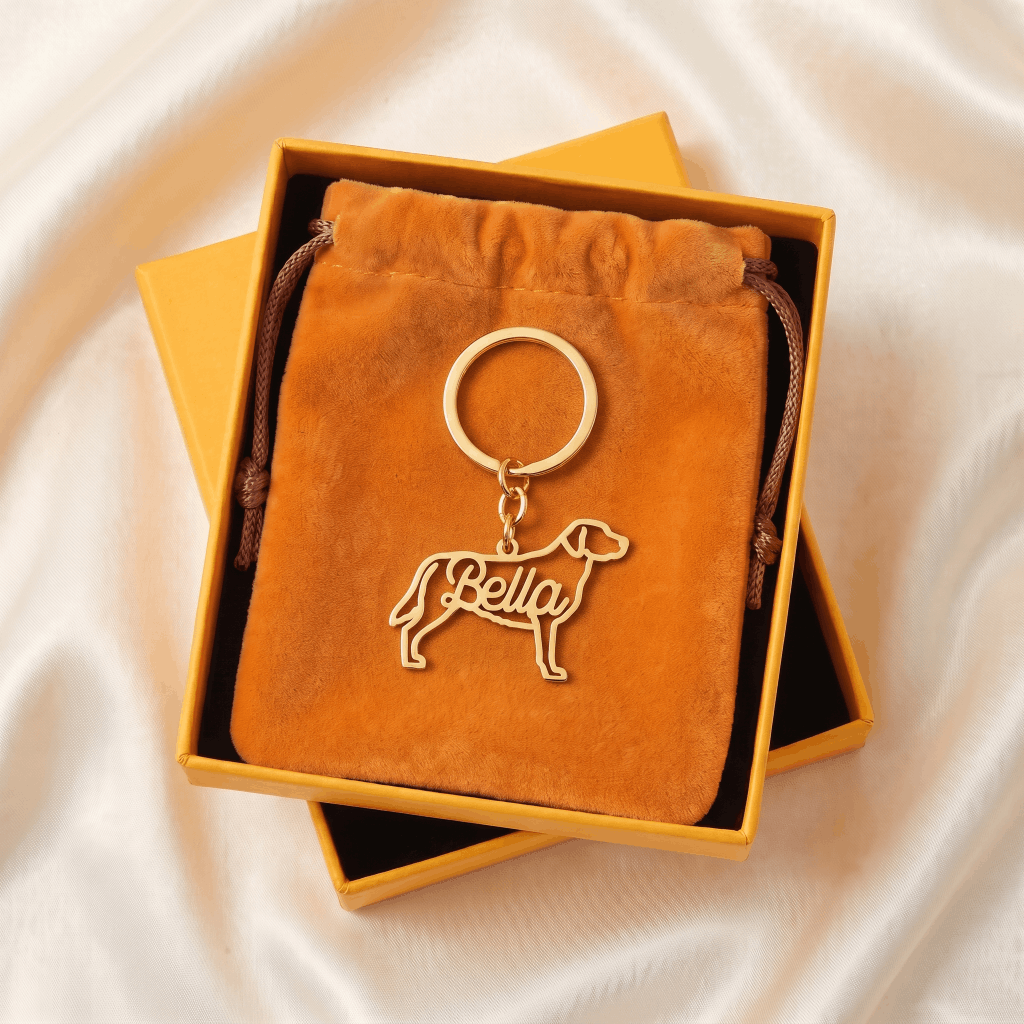 Custom Pet Keychain with Name