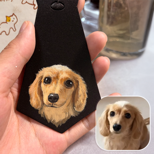 Hand-Painted Pet Portrait Charm by Helena
