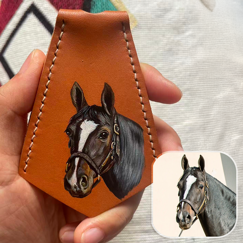 Hand-Painted Pet Portrait Charm by Helena
